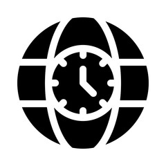 time glyph icon