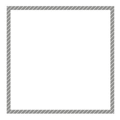 diagonal dash border, square diagonal dashed frame element design, modern simple border style