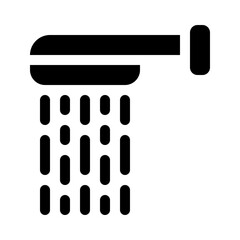 shower glyph icon