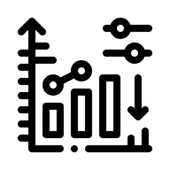 bars chart line icon