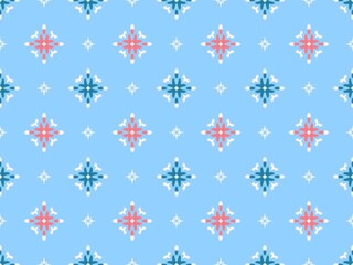 asian ikat seamless pattern traditional design illustration for background carpet clothing and home decoration 