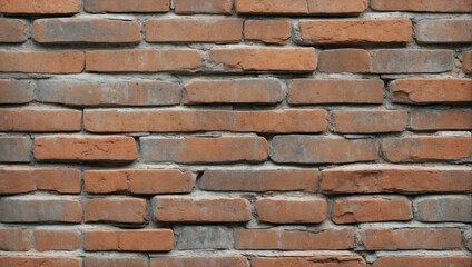 Obraz premium Rustic Red Brick Wall Seamless Texture. AI Generated 