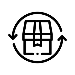 return box line icon