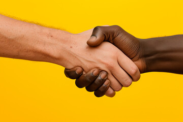 a person shaking hands with another person in a business situation