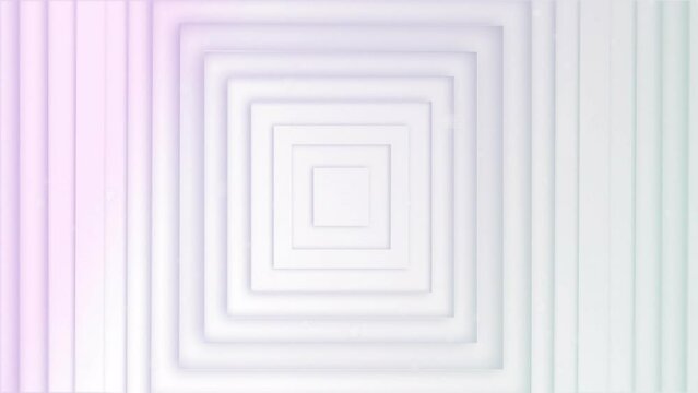 Animation of white shapes moving on white background