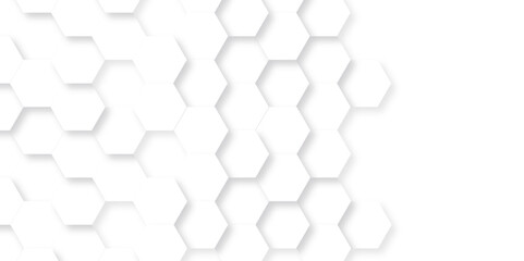 	
Abstract background with hexagon, modern abstract vector polygonal pattern. Futuristic abstract honeycomb technology white background. Luxury white hexagon pattern.