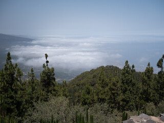 Blick aus den Bergen