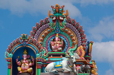 Obraz premium Beautiful Lord Ganesha temple in tamilnadu 