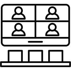 Virtual Meeting Icon