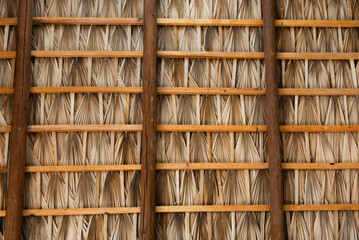 Palapa Mexican hut , roof close up