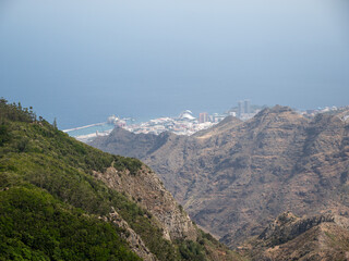 Blick aus den Bergen