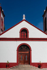 Fototapeta premium The church of Our Lady of Guadalupe began its construction in 1857 -in the 19th century- after the deposits of silver and gold were discovered in the town of El Triunfo in Baja California Sur, Mexico