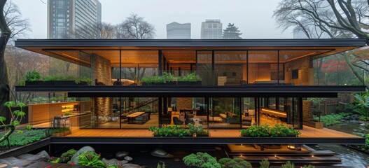 House Surrounded by Trees and Plants - obrazy, fototapety, plakaty