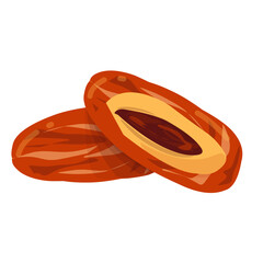Dates fruit Illustration, iftar food
