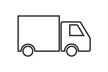 Truck Icon Vector flat design style