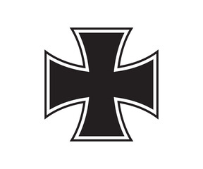 Iron Cross. Cut files for Cricut. Clip Art Silhouette