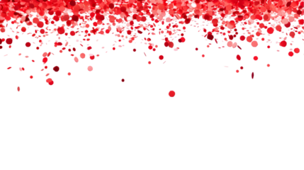 Transparent background confetti