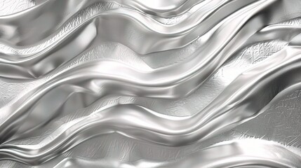 Silver background from metal foil on cardboard decorative texture