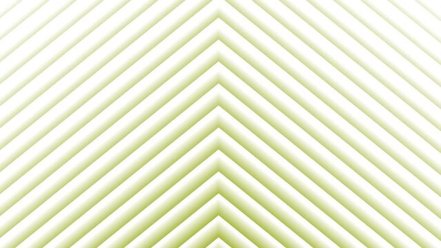 Abstract green arrow over direction line animation. White background 4k video.
