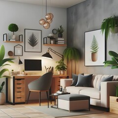 Small Office Interior Idea,