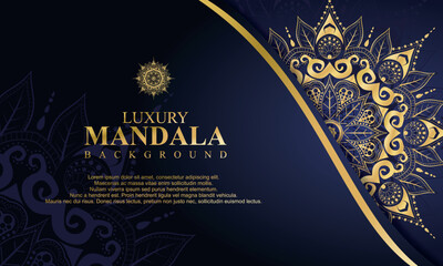 Luxury mandala background with golden arabesque pattern arabic islamic east style.decorative mandala for print, poster, cover, brochure, flyer, banner