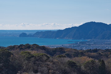 Fototapeta premium 大崩海岸と駿河湾