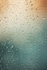  Photo Realistic Image Of Raindrops Or Vapor Trough Window Glass