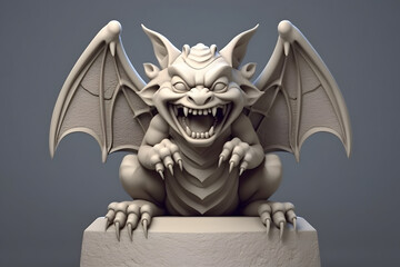 3d Gargoyle elements cartoon