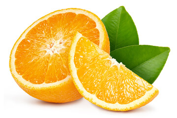Fresh organic orange isolated