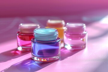 Beauty Face Hand exfoliant Aloe Vera. Natural organic Skincare products: Salicylic acid treatment lotion, moisture Skin restoration gel, Orange blossom serum, blank cream tube Oat extract jar pot