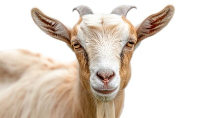 illustration of adult goat isolated on white background.