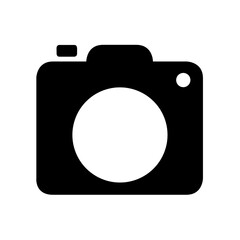 Photo camera silhouette, icon