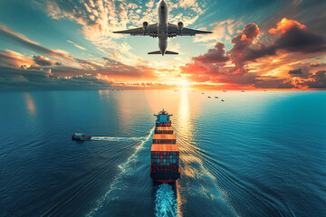 Obrazy na Plexi  logistics and global trade, Logistics, cargo, supply chain