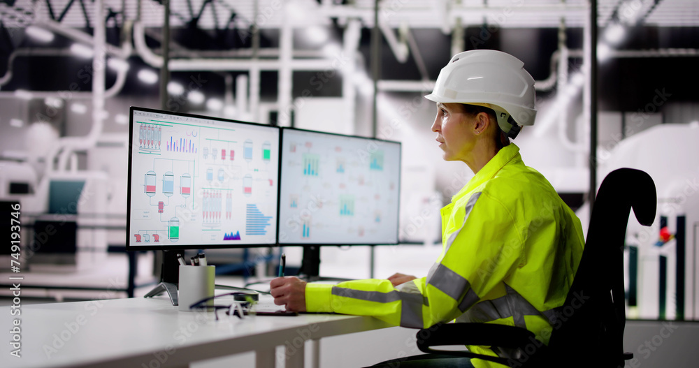 Poster Engineer Operator Using SCADA System