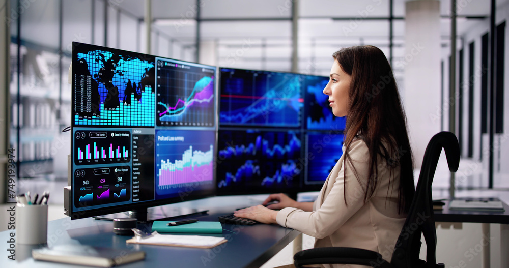 Poster KPI Business Analytics Data Dashboard