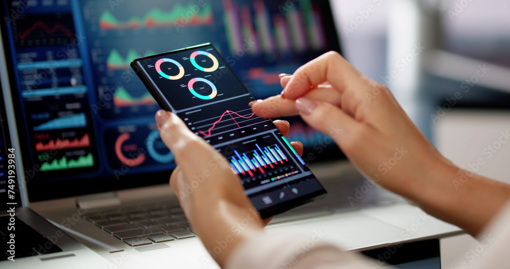 Poster business data analytics dashboard