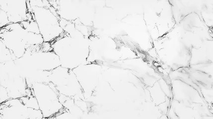 Foto op Plexiglas  Elegant White Marble Texture: Minimalistic Beauty in High Definition © yachin