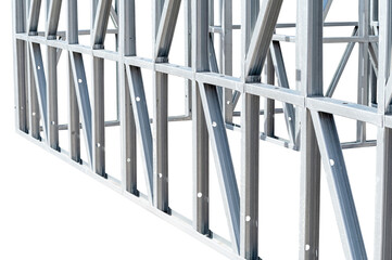 Obraz premium Steel Frames of A Building Under Construction