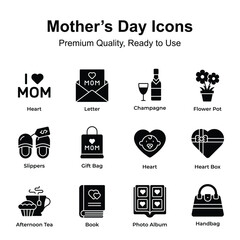 Get your hands on this amazing mothers day vectors set