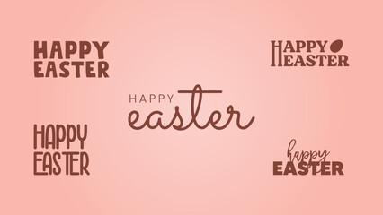 Happy Easter Sign Symbol Vector