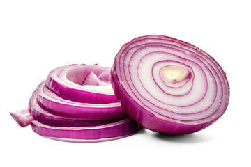 single slice onion on transparency background PNG
