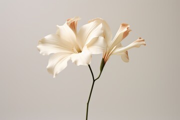 Single flower isolated against a plain pastel backdrop wallpaper background