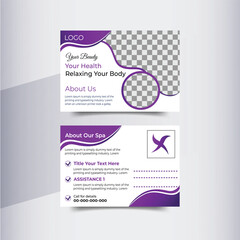 Vector real estate postcard design template