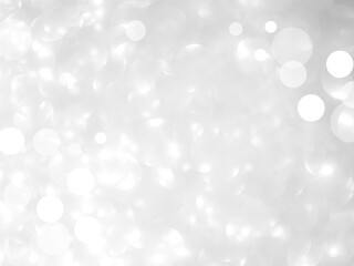 Bokeh Background Light Glow White Blur Party Celebrate Texture Abstract Effect festive Blurry Holiday Effect Glitter Silver Grey Dreamy Soft Pattern Luxury Mockup Season Winter Summer Backdrop Magic. - obrazy, fototapety, plakaty