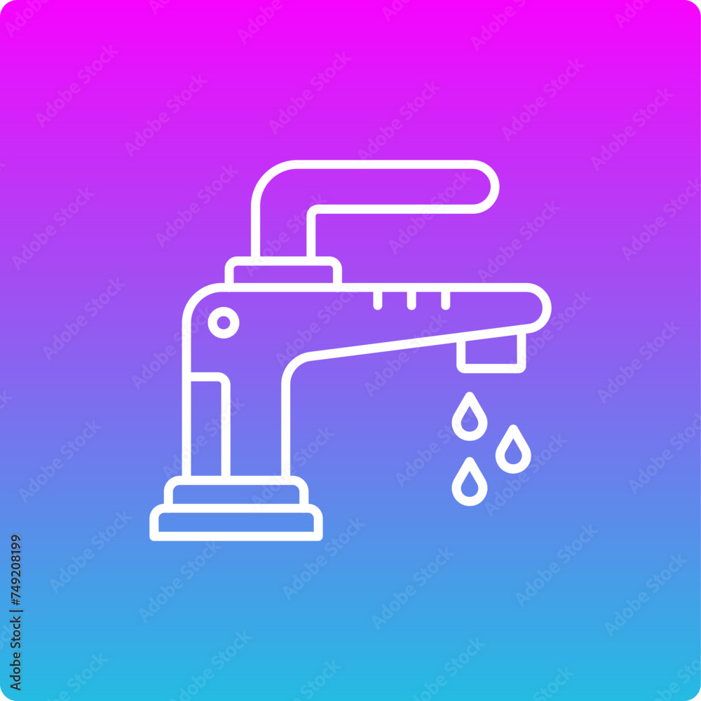 Wall mural Water Tap Icon