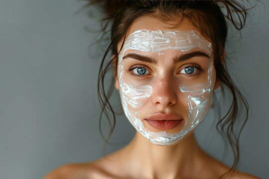 Beauty Face Plant stem cells Aloe Vera. Natural organic Skincare products: Oxybenzone lotion, moisture Skin care awareness gel, Balmy breeze serum and blank cream tube Exfoliating gloves jar pot