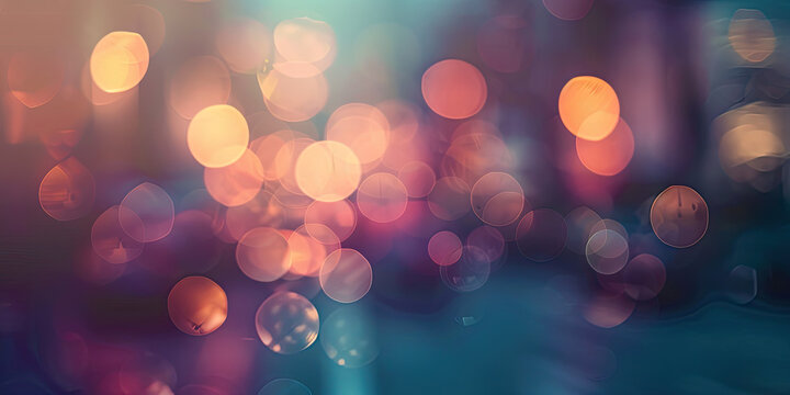 Bokeh, graphic resource web background out of focus blurred backgrounds, digital backdrop wide art soft, generated ai