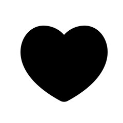 heart in solid style