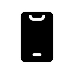 smartphone in solid style