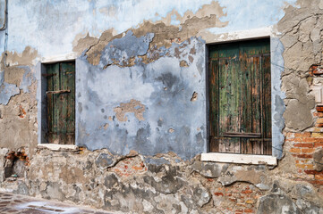 Old Brick and Plaster Wall